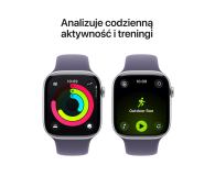 APPLE Watch Series 11 GPS 46mm Aluminiowa koperta (srebrny)/ Sportowy pasek (fioletowy) - rozmiar M/L - 1362410 - zdjęcie 4